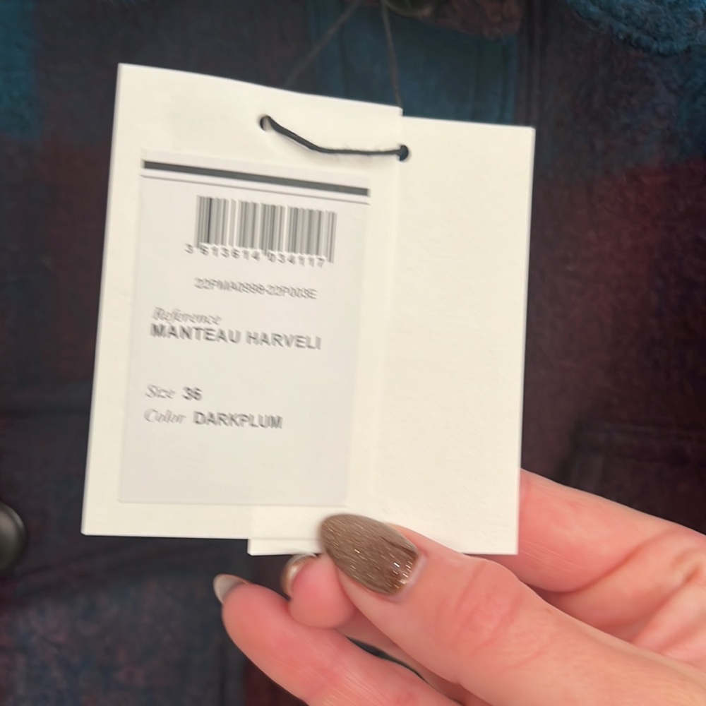 Isabel Marant Harveli Stretch Wool Buffalo Check Shirt Jacket - Picture 7 of 7